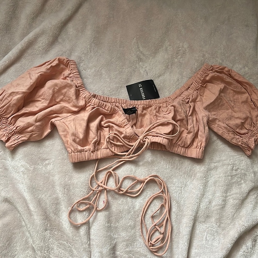 Wraparound Peasant Crop Top